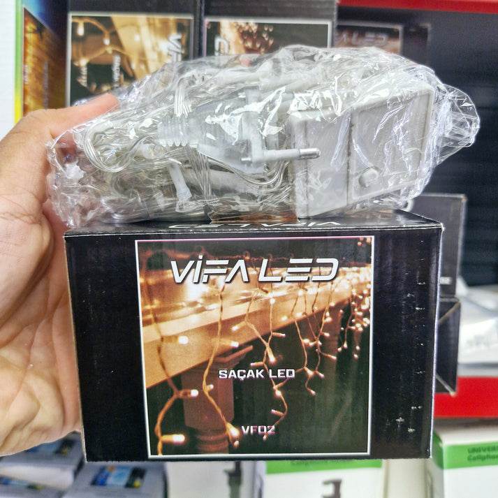 FİŞ'Lİ 3 metre 10*30 ledli perde led kanca asmalı ışık yılbaşı led ışık dekor lambası yılbaşı ağacı ışığı organizasyon led ışık Kumandalı 3 metre*10 şerit (her şerit 3 metre 30 led) PRİZ girişli - G5F - KolayMagza