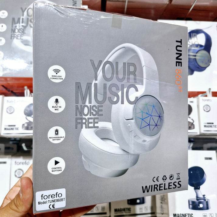 Tune 860bt kablosuz kafa üstü ışıklı bluetooth kulaklık - gürültüsüz müzik deneyimi - U1O - KolayMagza