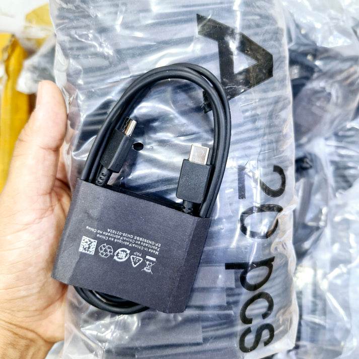 Kutusuz Orj. 5a typec to typec süper hızlı destekli 1 metre şarj kablosu - S3C - KolayMagza