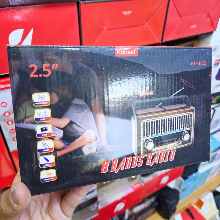 Ktf 1655 fm am radio usb hafıza destekli bluetooth hoperlör - H1F - KolayMagza