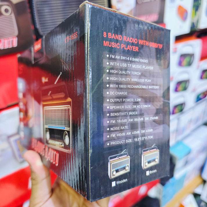 Ktf 1655 fm am radio usb hafıza destekli bluetooth hoperlör - H1F - KolayMagza