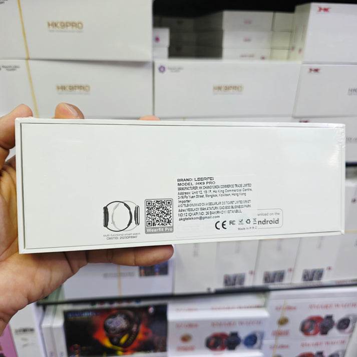 Hk 9 pro amoled 2.02 ekran inç 45mm kordon kilitli akıllı saat - A1T - KolayMagza