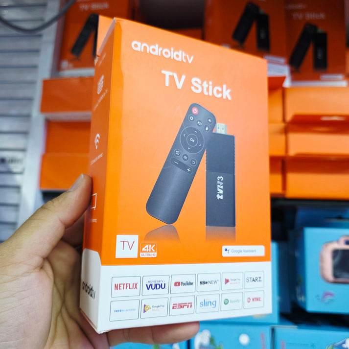 عصا أندرويد 4K فائقة الدقة للتلفزيون - تجربة ترفيه لا حدود لها على تلفزيونك، جهاز عرض شاشة أندرويد HDMI مع جهاز تحكم عن بعد وتطبيقات نيتفليكس ويوتيوب وجوجل