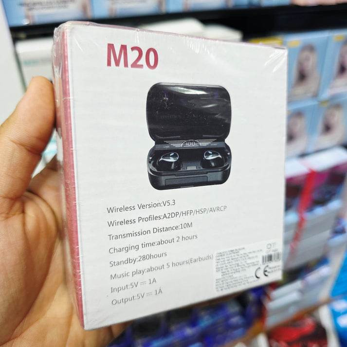 M20 enc özellikli göstergeli dokunmatik ios android uyumlu bluetoth kulaklık - B2H - KolayMagza