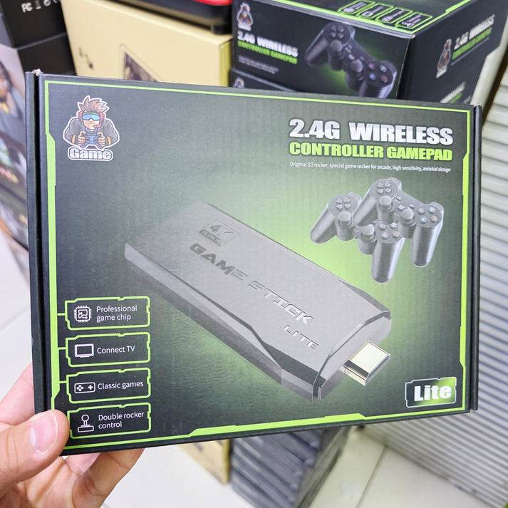 M8 64gb dual pad 4k game stick – 20.000+ oyunlu retro oyun konsolu 2,4g gamepad - G3C - KolayMagza