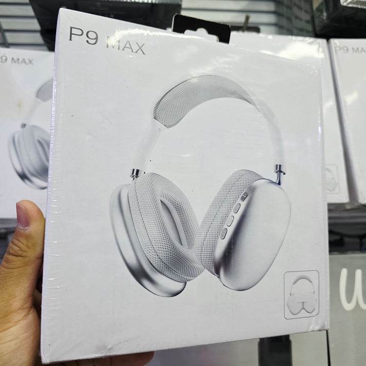 P9 max kafa üstü pedli ayarlanabilir hafıza kartı aux destekli ios android uyumlu bluetooth kulaklık - U1U - KolayMagza