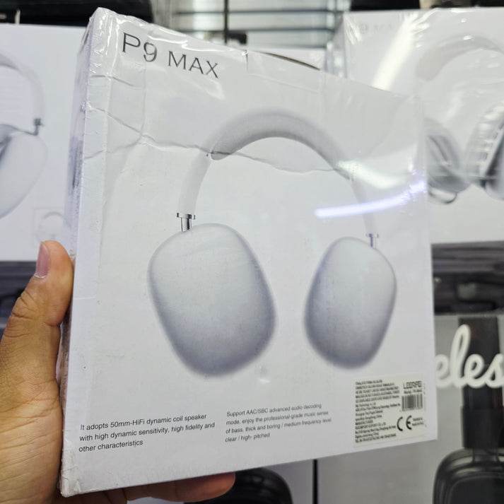 P9 max kafa üstü pedli ayarlanabilir hafıza kartı aux destekli ios android uyumlu bluetooth kulaklık - U1U - KolayMagza