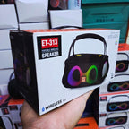 Taşınabilir rgb led ışıklı 12 saat çalışma süreli mikrofonlu basslı 5,3v bluetooth hoparlör - H3E - KolayMagza