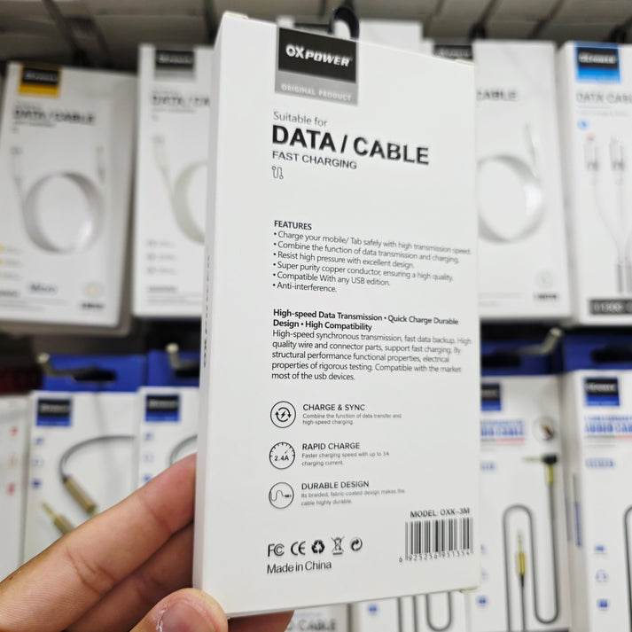 3 metre usb TypeC 2,4A hızlı veri aktarım ve şarj kablosu - S1U - KolayMagza