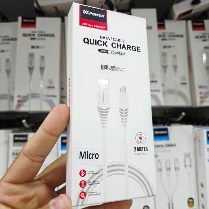 2 metre usb Micro 2,4A hızlı veri aktarım ve şarj kablosu - S3T - KolayMagza