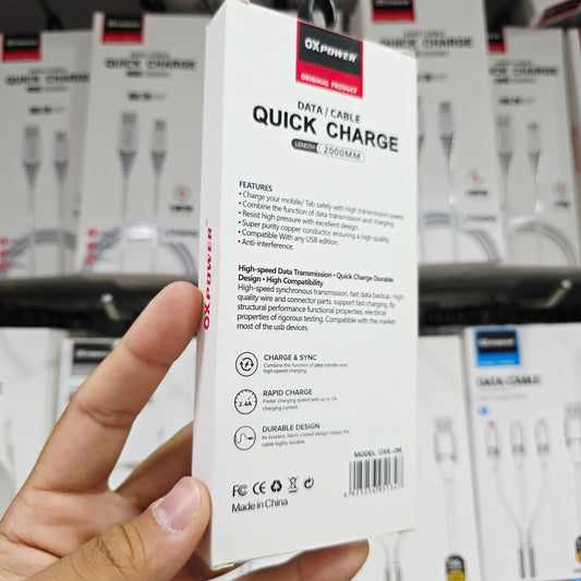 2 metre usb Micro 2,4A hızlı veri aktarım ve şarj kablosu - S3T