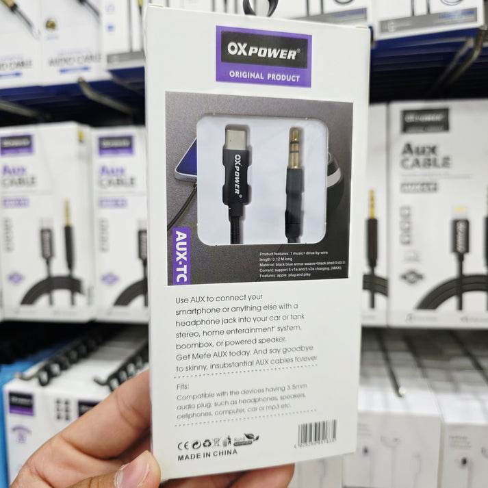 Typec tu aux araç ses aktarım kablosu 1 metre - D1S - KolayMagza