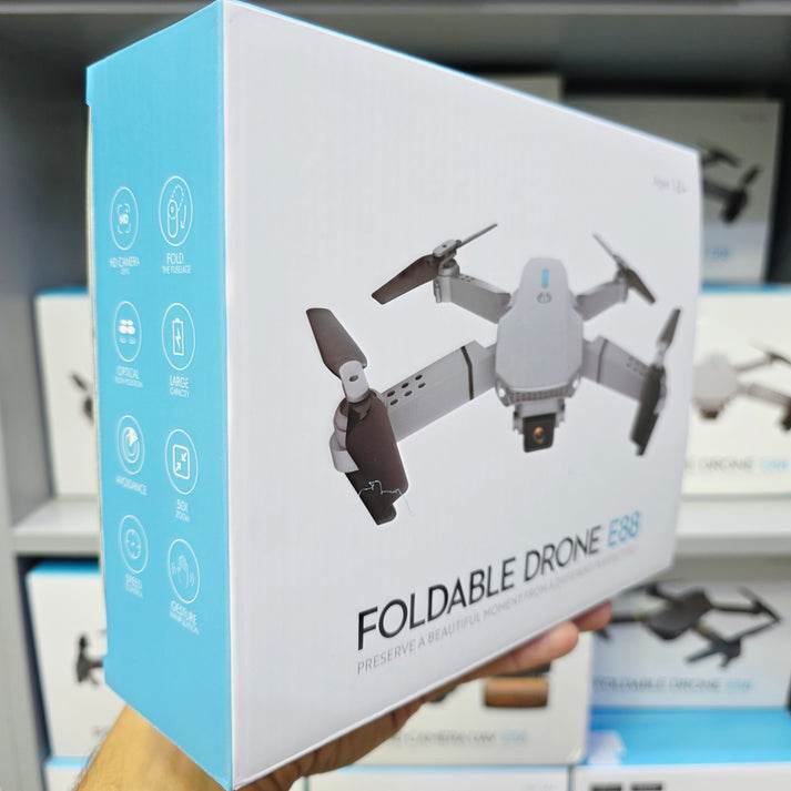 E88 4k Hd Çift Kameralı App Kontrol Wifi Katlanabilir akıllı Drone - G5R - KolayMagza