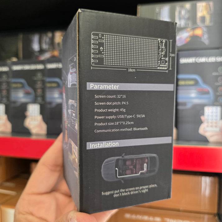 180*70mm smart car led panel kumandalı esnek led amtrix ekran paneli - G5U - KolayMagza