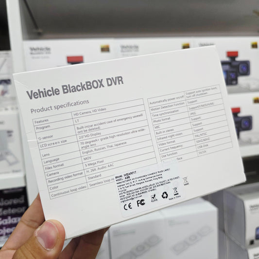 1080p full hd DVR araç içi kayıt dash cam ön arka çift kameralı mikrofonlu - G5W