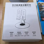 Masa üstü metal 360 derece döner telefon standı - N1E - KolayMagza