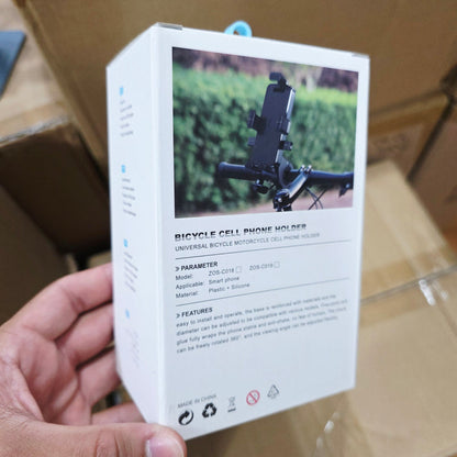 CM18MT Motorcycle Phone Holder Mirror Mounted One Touch Automatic Lock, 360° Rotating, Water Resistant and Strong Fixation Easy to Use - R2E