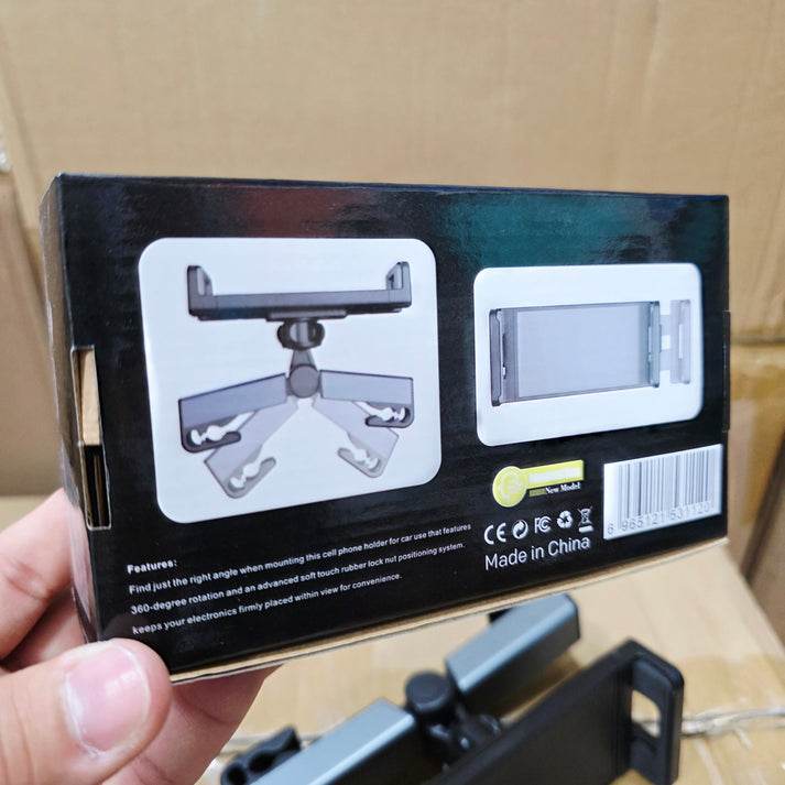 Araç içi koltuk arkası ayarlanabilir tablet ve telefon tutucu model Q - R2F - KolayMagza