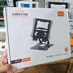 Metal 360 derece döner laptop ve tablet tutucu ayarlanabilir yükseklik masa üstü standı vip - N1T - KolayMagza