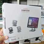 Metal 360 derece döner laptop ve tablet tutucu ayarlanabilir yükseklik masa üstü standı vip - N1T - KolayMagza