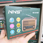 Nns ns-3315bt nostaljik tws tf/am/fm/radyo/usb destekli 18650 mah bluetooth hoparlör - H3N - KolayMagza