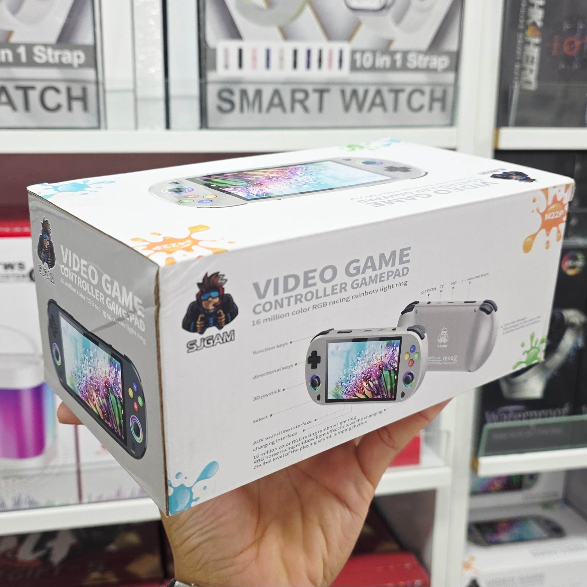 Sjgam M22 Pro Retro Oyun Konsolu 5.0 ''ıps Ekran Dahili 20000+ Oyun Emülatörleri Rgb LED Joystick - G6M - KolayMagza