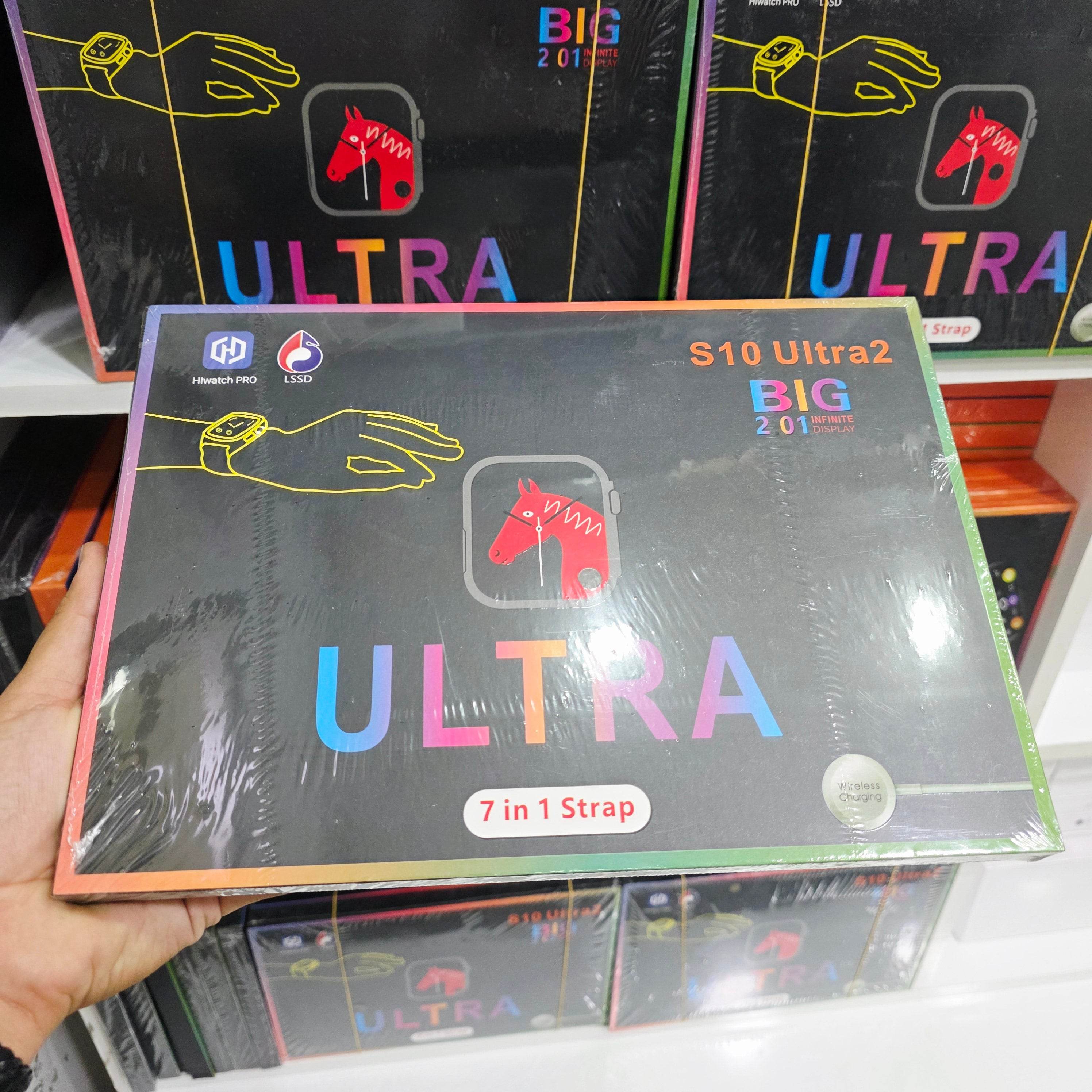 S10 Ultra 2 Akıllı Çocuk Saati, 7 kayış kordonlu , manyetik şarj cihazı, titanyum gövde | paslanmaz çelik | şık ve benzersiz kayışlarla erkekler, çocuklar, kızlar, erkekler ve kadınlar için uygundur. - A3F - KolayMagza
