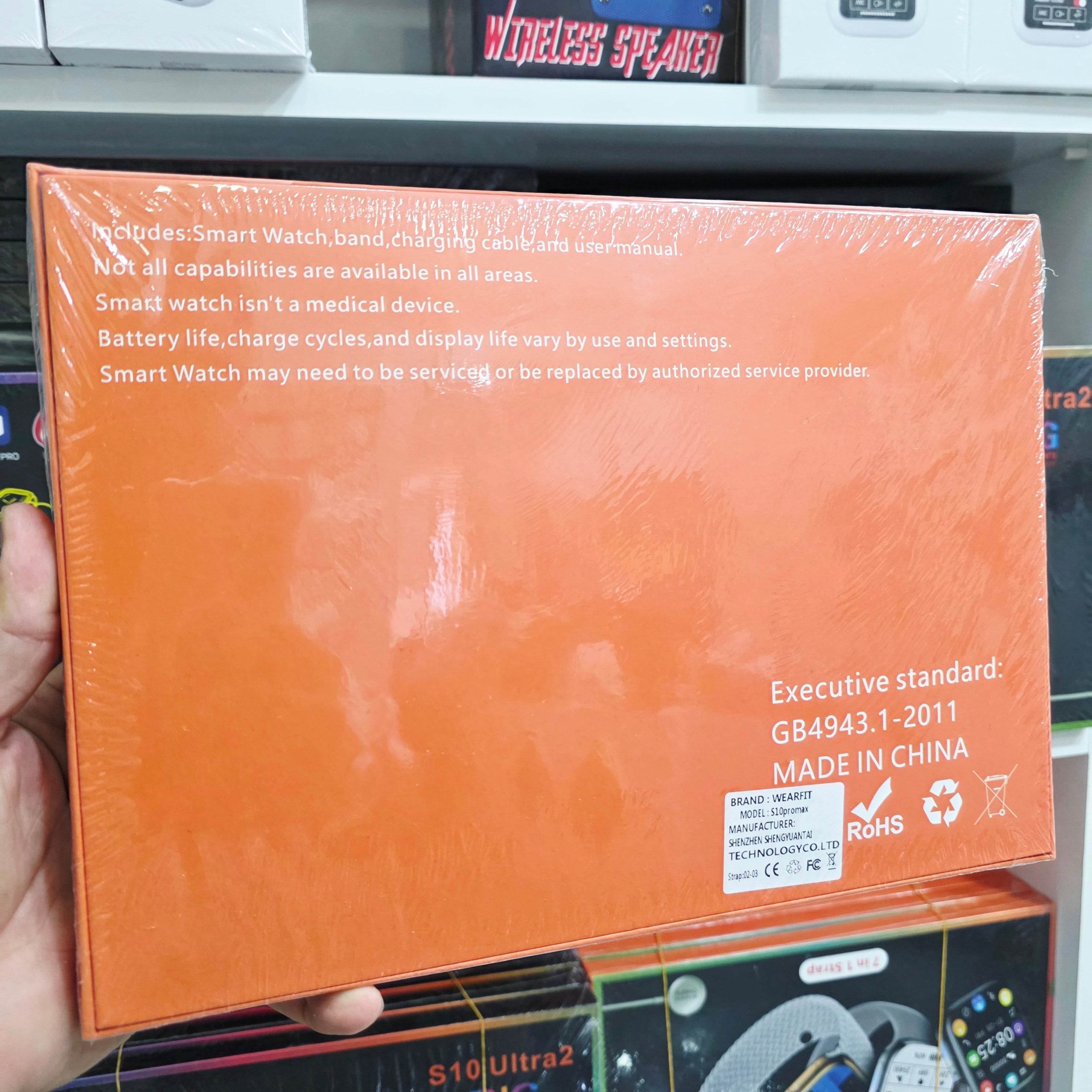 S10 Pro Max 7 kordonlu Dokunmatik HD Ekran ve Manyetik Kablosuz Şarj Özellikli Akıllı Saat - A3G - KolayMagza