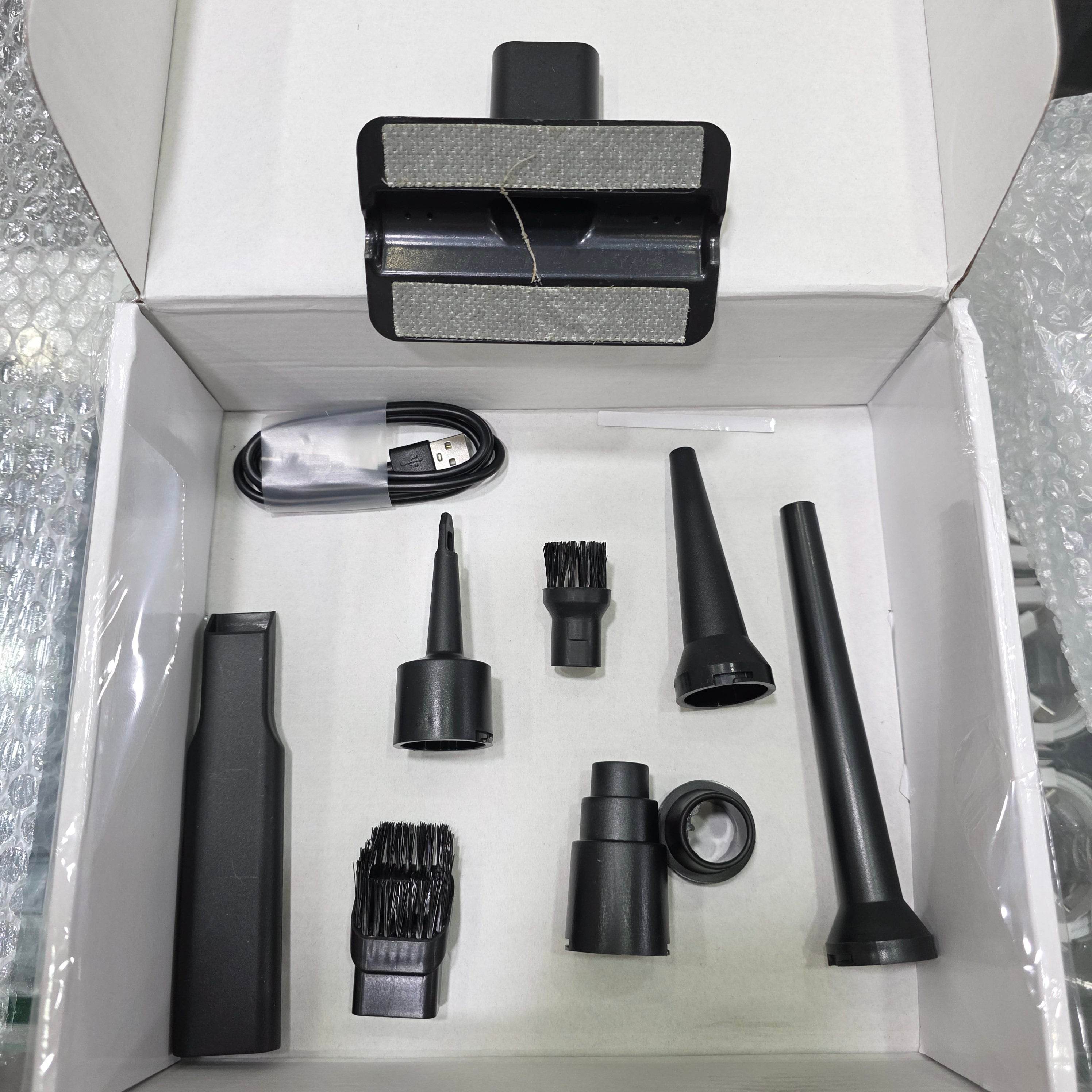 Araba için Mini Elektrikli Süpürge 19000Pa Güçlü 3 kademeli Motor Kablosuz El Vakumu Yüksek Güç ve Tip-C ile Taşınabilir Araba Süpürgesi Basınçlı Hava Silgi Klavye Temizleyici - G6Q - KolayMagza