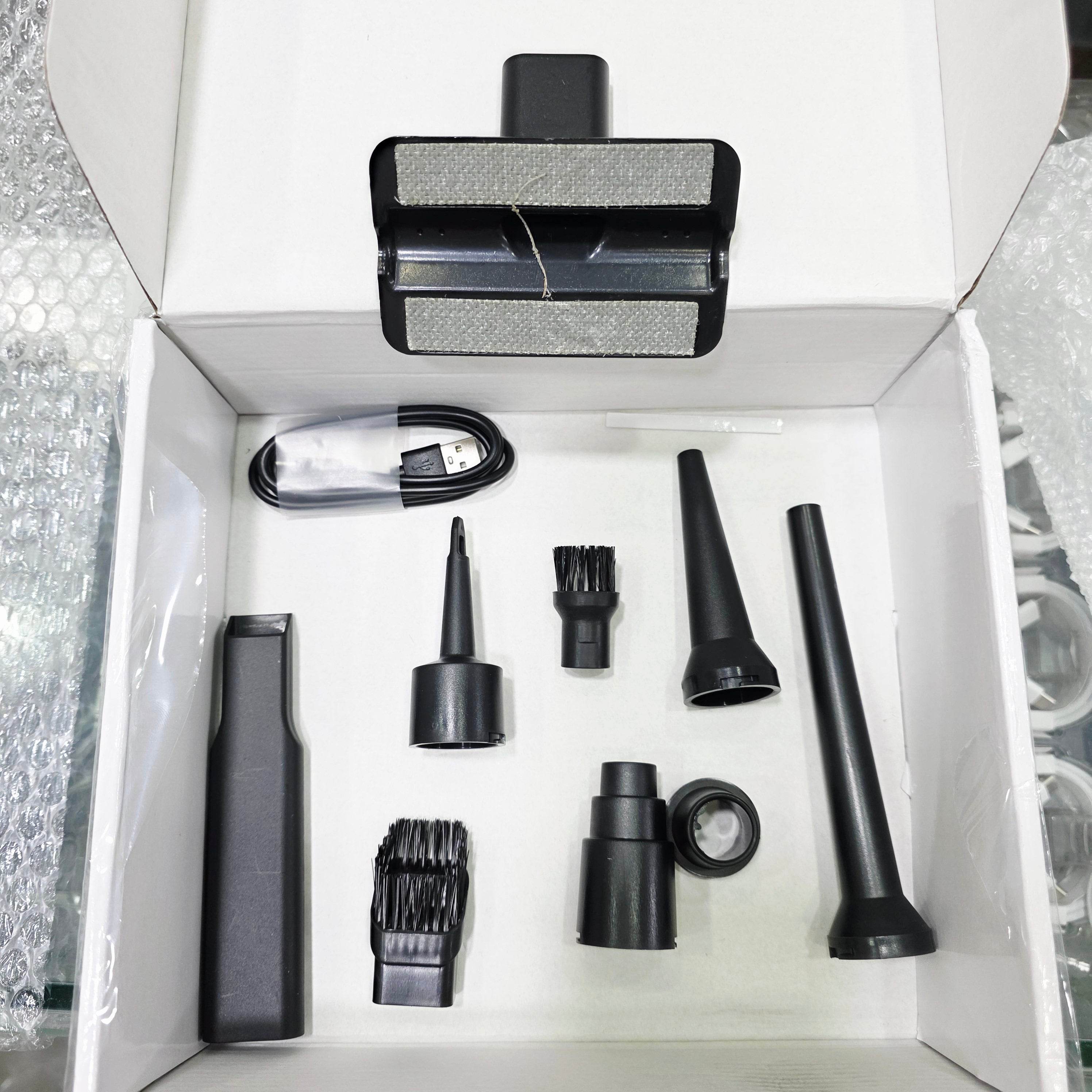 Araba için Mini Elektrikli Süpürge 19000Pa Güçlü 3 kademeli Motor Kablosuz El Vakumu Yüksek Güç ve Tip-C ile Taşınabilir Araba Süpürgesi Basınçlı Hava Silgi Klavye Temizleyici - G6Q - KolayMagza