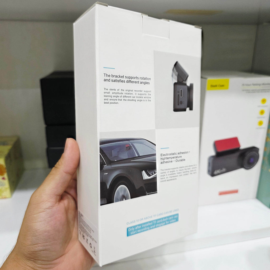 F8 4K Ultra Hd Ekranlı Ön Kamera Video Kaydedici Araç Kamerası Wi-Fi, IR Gece Görüşü, APP Kontrol DashCam - G6S - KolayMagza