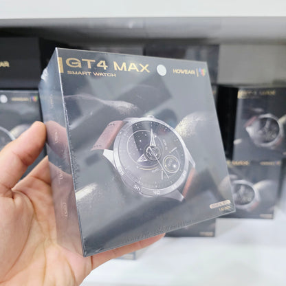 GT4 Max Premium Klasik Erkek Akıllı Saat Amoled Ekranlı Sesli Görüşme Yapan NFC,GPS,Spor Takibi,Rehber Kaydı Android&iOS İphone Huawei Xiaomi Uyumlu Kol Saati - A3J