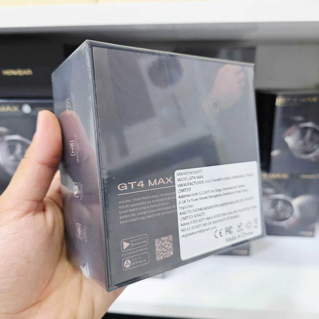 GT4 Max Premium Klasik Erkek Akıllı Saat Amoled Ekranlı Sesli Görüşme Yapan NFC,GPS,Spor Takibi,Rehber Kaydı Android&iOS İphone Huawei Xiaomi Uyumlu Kol Saati - A3J - KolayMagza