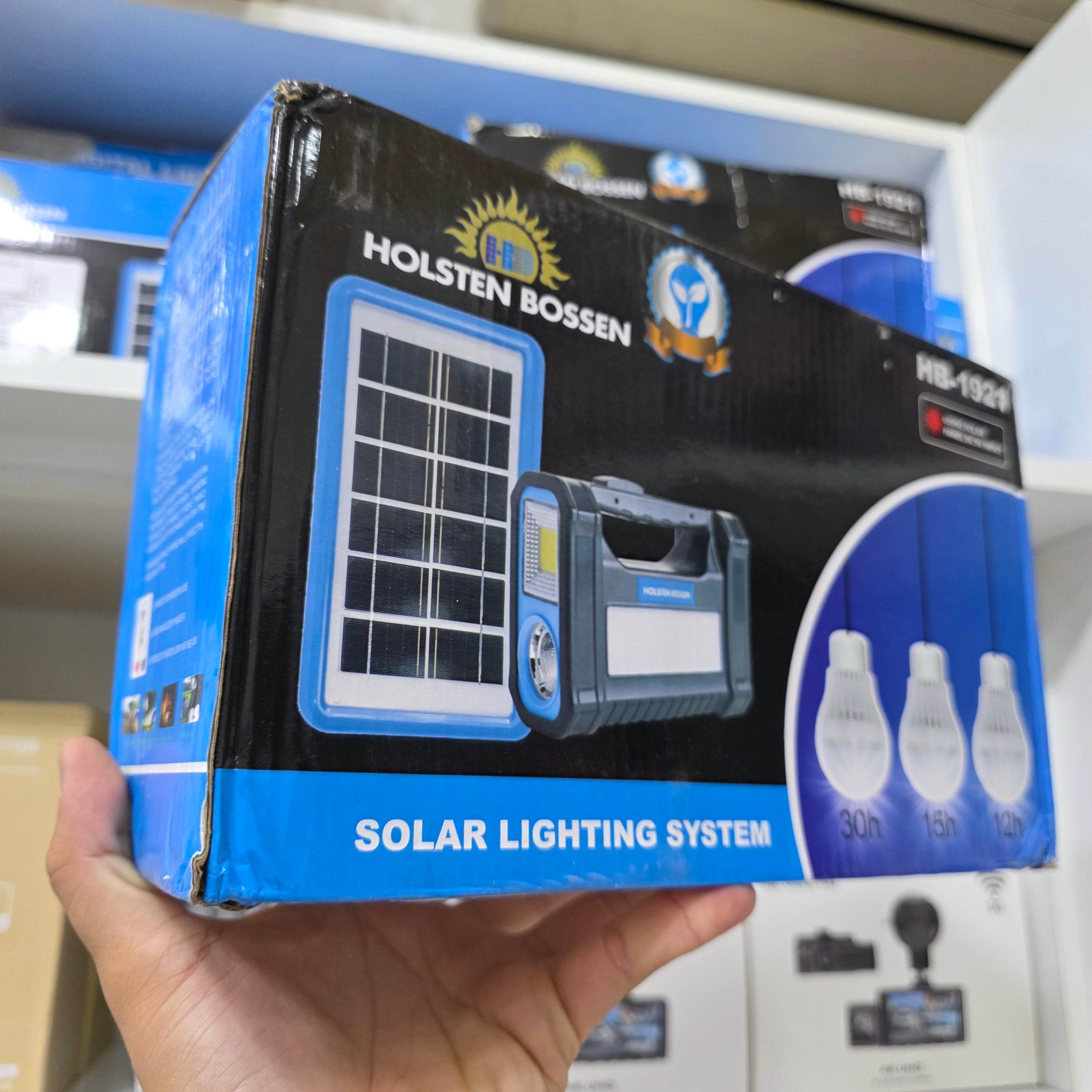 Güneş panelli 3 lambalı ve fenerli taşınabilir enerji bankı 9v/3v Aydınlatma Sistemi Solar Sistemli Kamp Lambası El Lambası Bahçe Lambası - G6U - KolayMagza