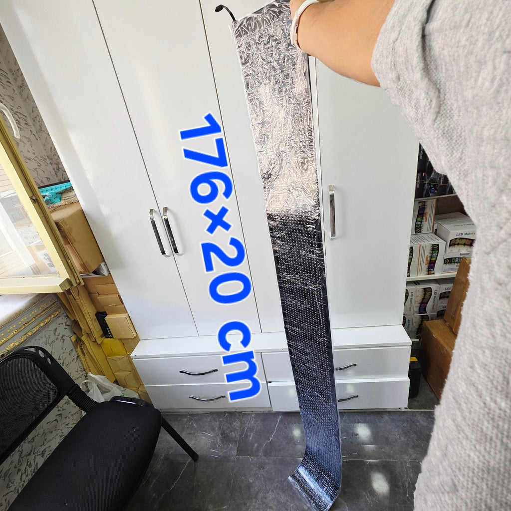 176*19 cm, 16*192 ledli matreix panel dijital ekran led usb çıkışlı kumandalı telefon uygulamadan kotrollü - G6G - KolayMagza