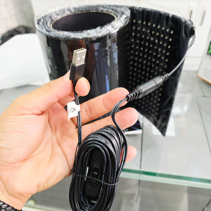 176*19 cm, 16*192 ledli matreix panel dijital ekran led usb çıkışlı kumandalı telefon uygulamadan kotrollü - G6G