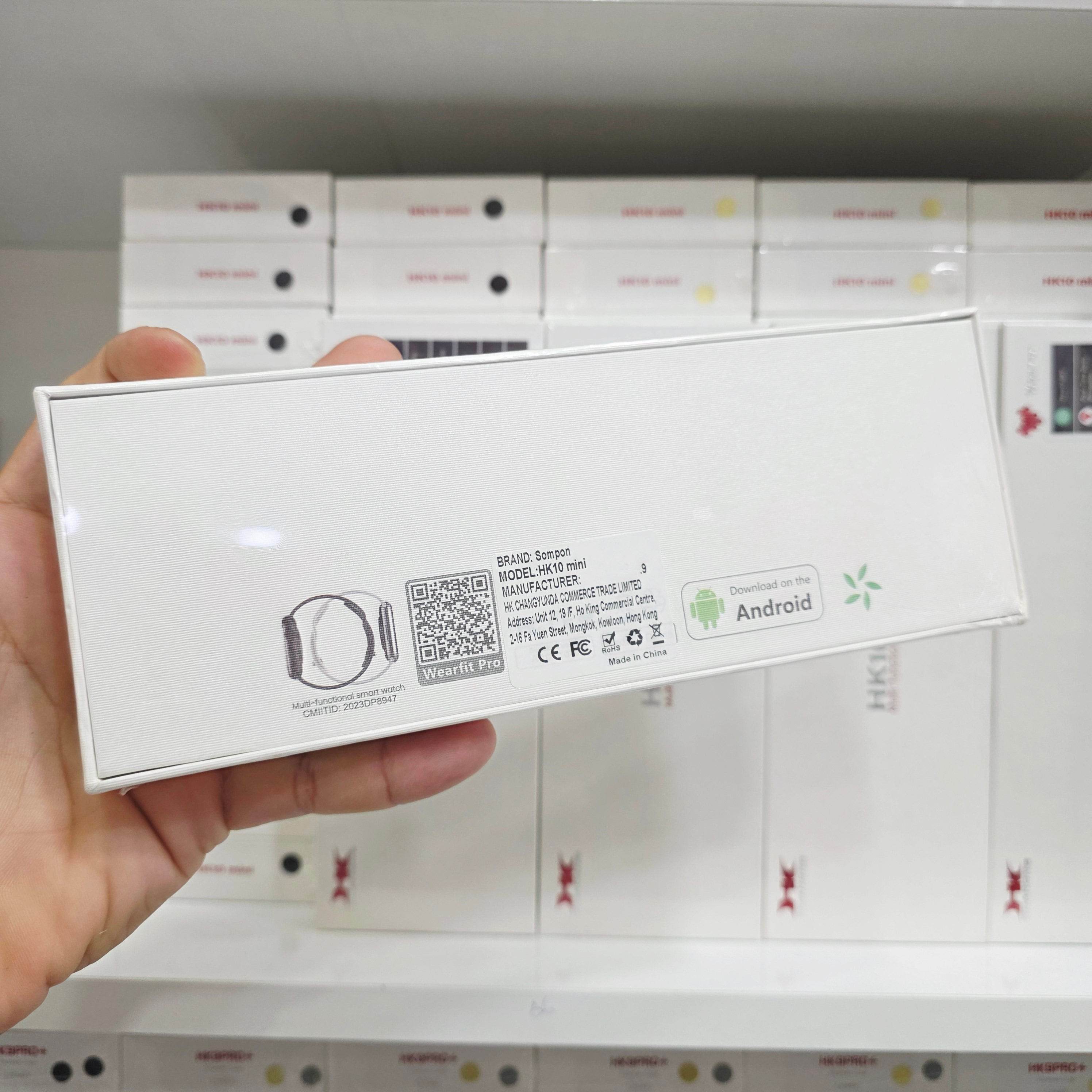 Hk10 mini yapay zeka destekli NFC 47mm 1,75inç bluetooth aramalı konuşmalı ios android uyumlu akıllı saat - A2S - KolayMagza