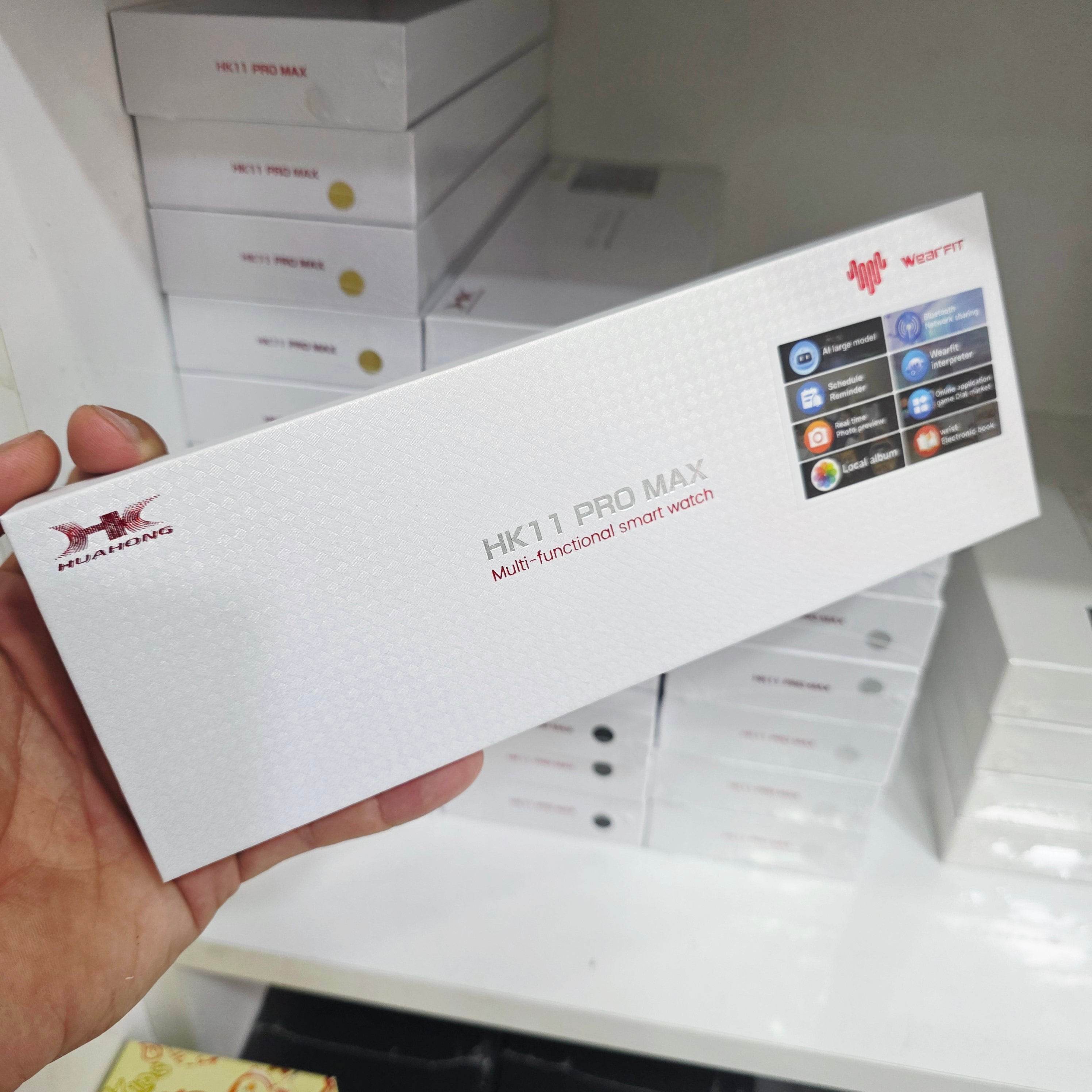 Hk11 pro max amoled ekranlı 45mm çift kordonlu ios android uyumlu akıllı saat - A2T - KolayMagza