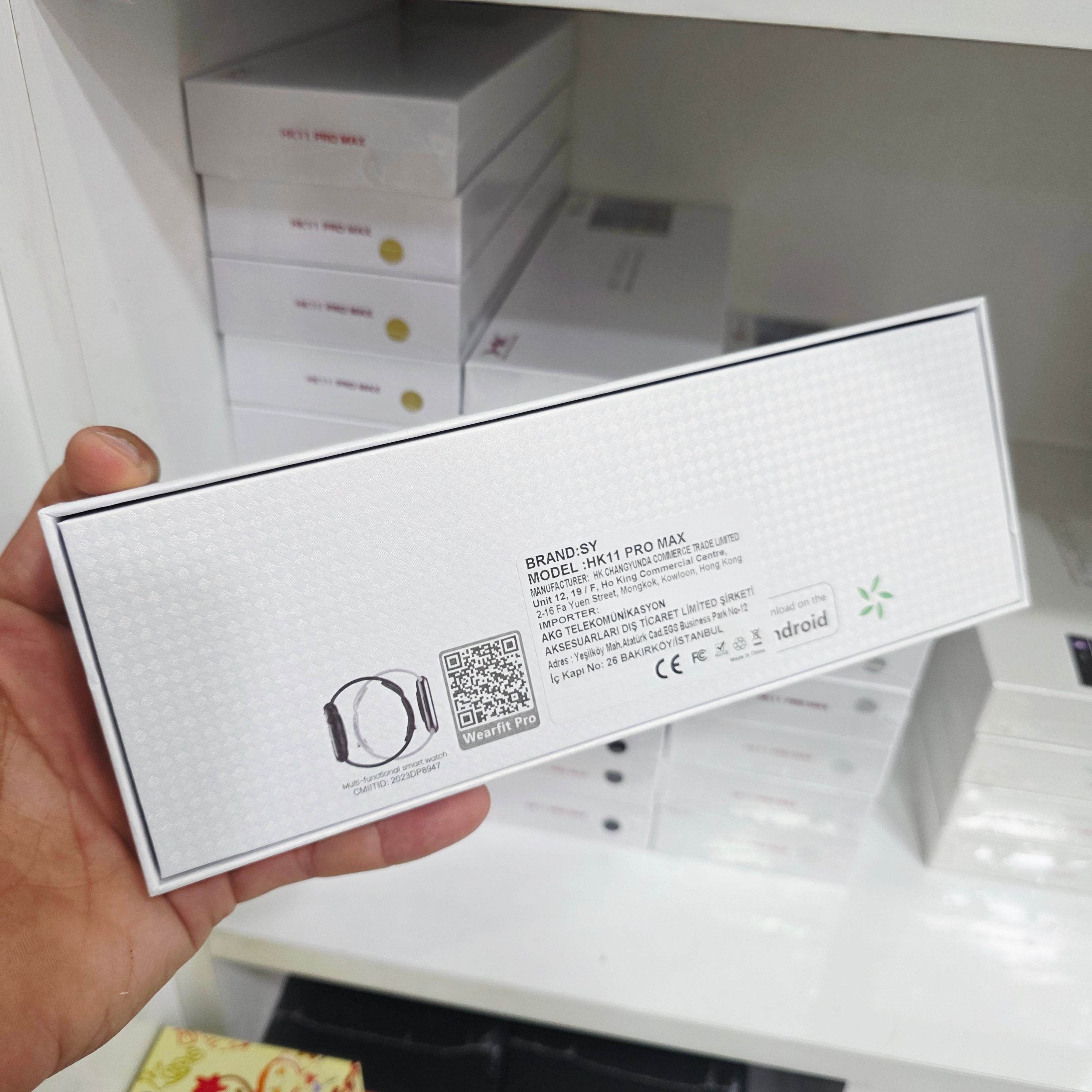 Hk11 pro max amoled ekranlı 45mm çift kordonlu ios android uyumlu akıllı saat - A2T - KolayMagza