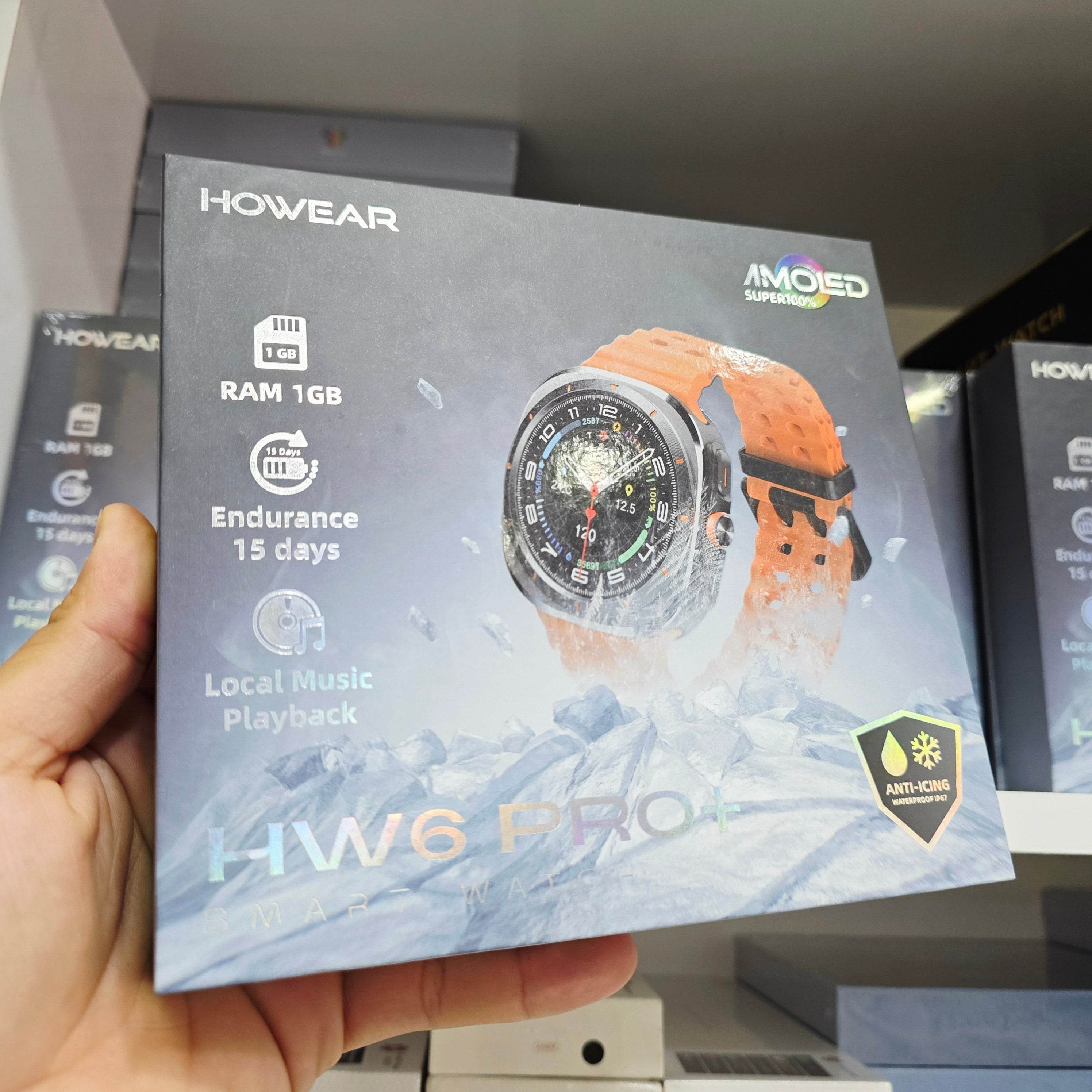 Hw6 pro plus amoled ekranlı 1gb ram 3 kordonlu ios android uyumlu akıllı saat - A2V - KolayMagza