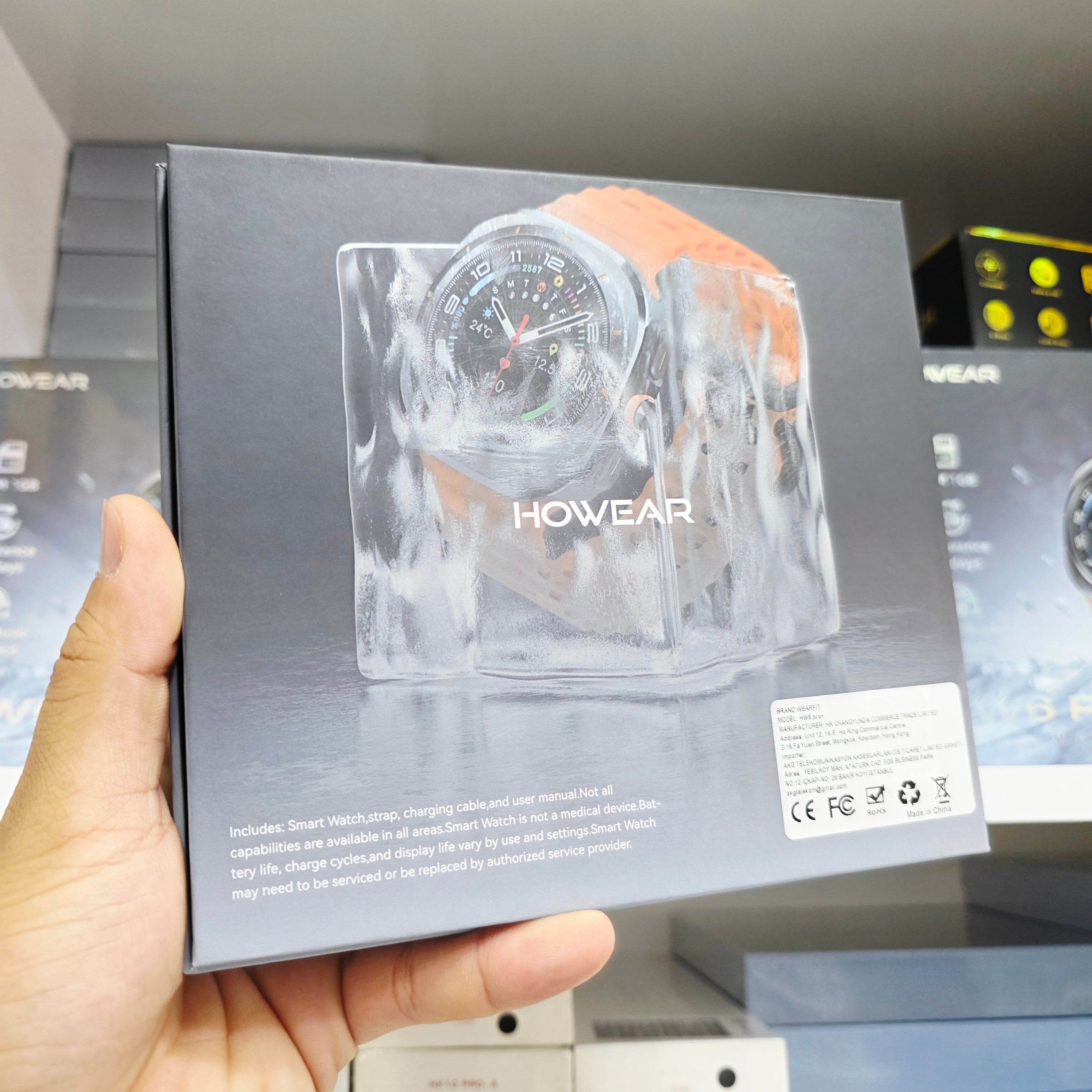 Hw6 pro plus amoled ekranlı 1gb ram 3 kordonlu ios android uyumlu akıllı saat - A2V - KolayMagza