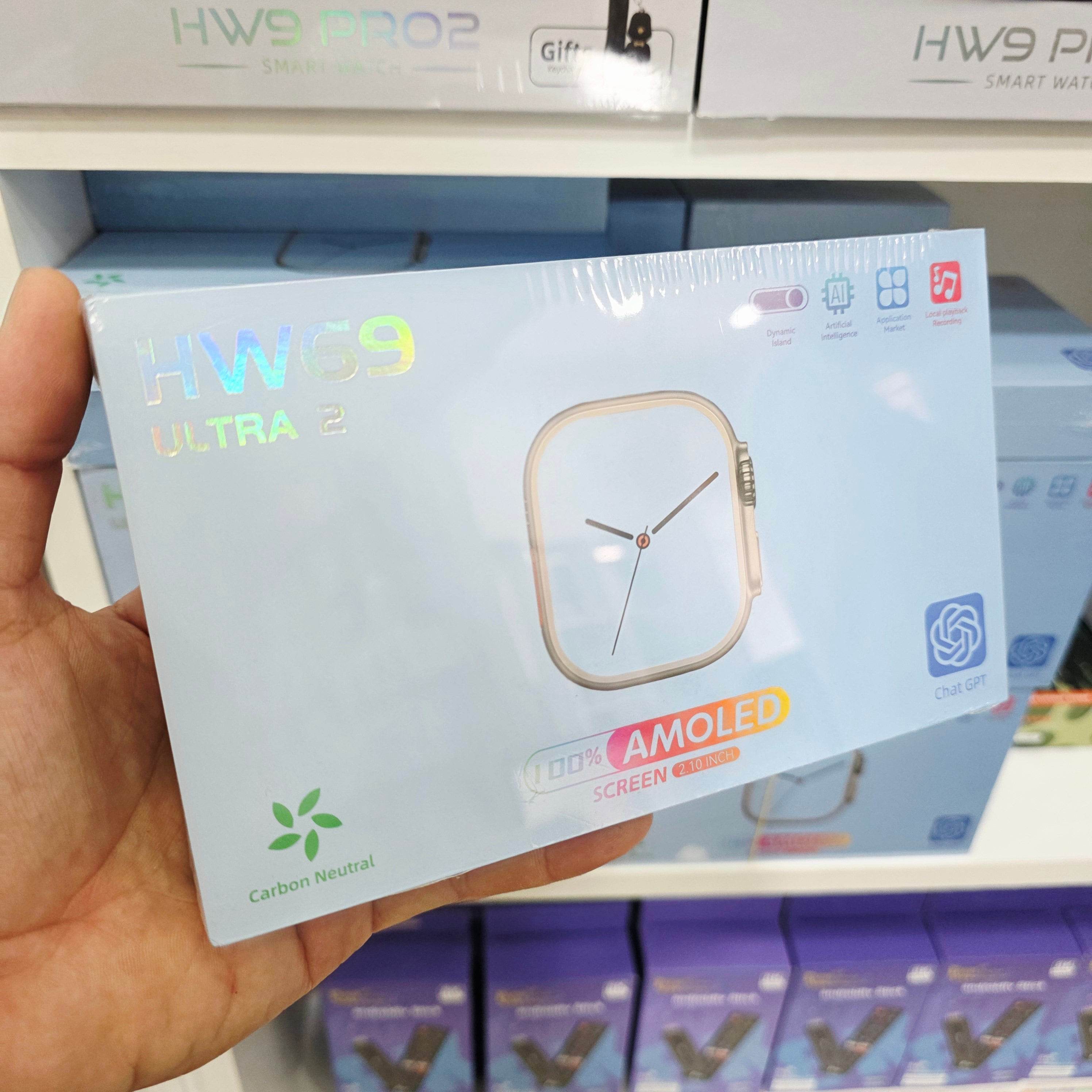 Hw69 ulta2 49mm 2,1 inç amoled ekranlı ios android uyumlu akıllı saat - A3B - KolayMagza