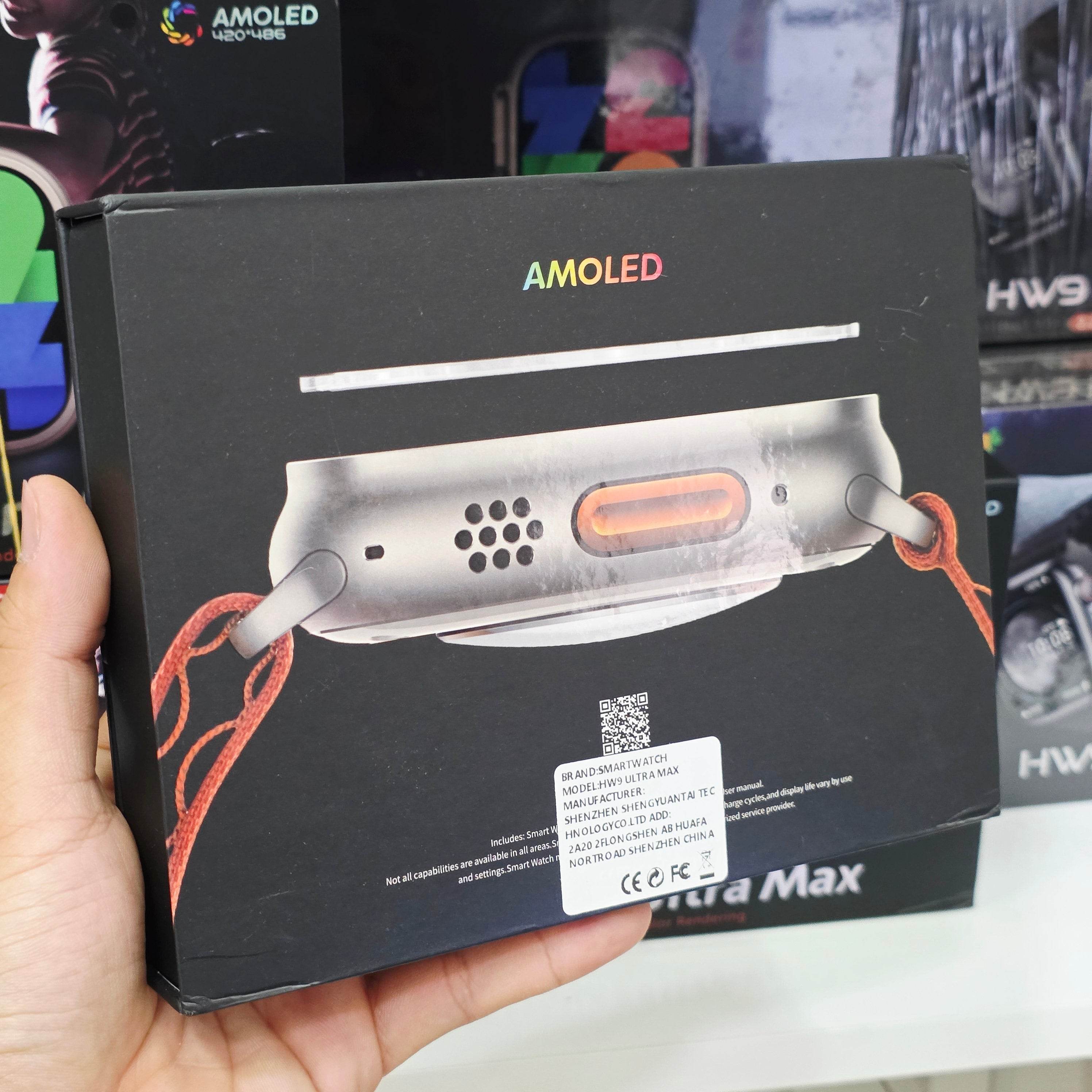 Hw ultra max 49mm amoled ekranlı 2,2 inç ios android uyumlu akıllı saat - A3D - KolayMagza