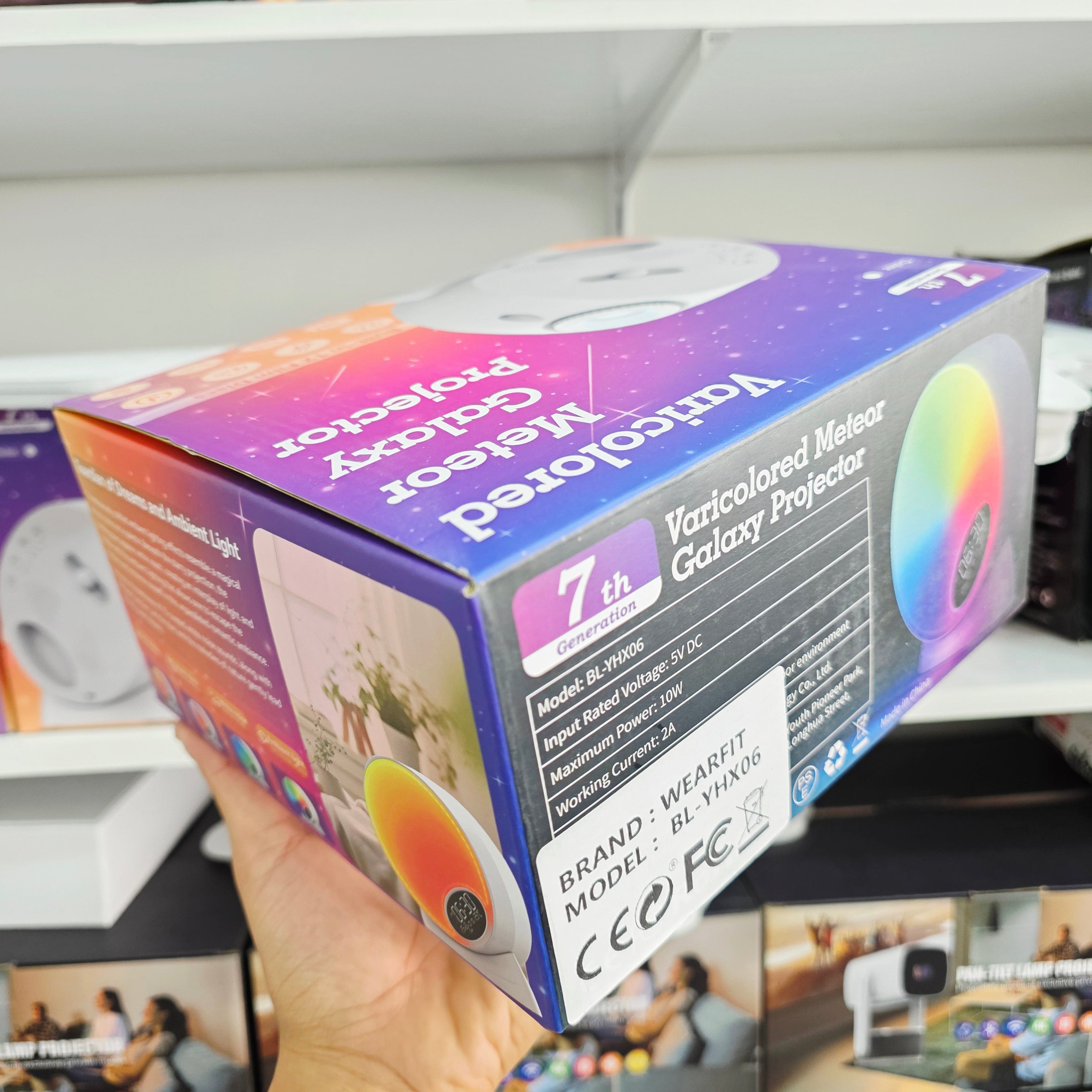 جهاز عرض المجرة، مصباح عرض النجوم والسماء، 13 قرص فيلم، RGBCW، إضاءة محيطة لغرفة النوم، مصباح ليلي، مكبرات صوت بتقنية البلوتوث، 15 مسارًا للضوضاء البيضاء، مؤقت لمدة ساعة/ساعتين/4 ساعات مع جهاز تحكم عن بعد، قمر - H3P