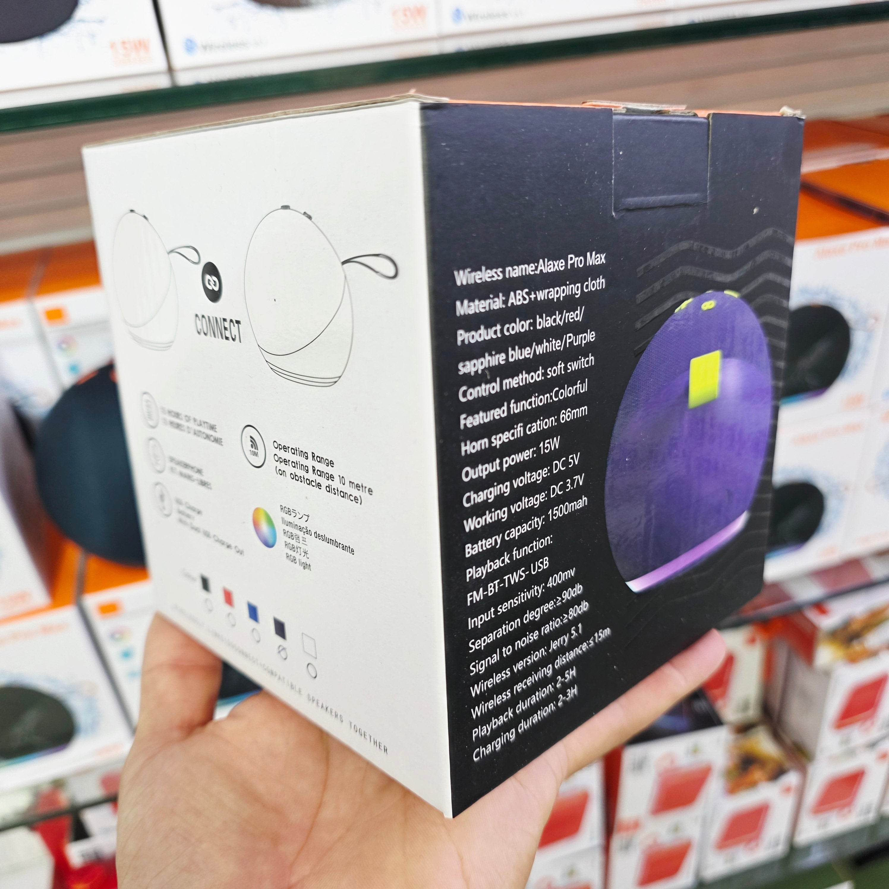 Alexa pro max ev masaüstü kablosuz taşınabilir LED rgb ışıklı 10 metre menzilli suya dayanıklı 12 saat pil ömürlü şarj edilebilir 15W 5,1v bluetooth hoparlör - H3T - KolayMagza