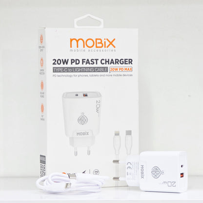 20W Usb ve TypeC çift çıkışlı şarj başlık ve 1m kablo seti