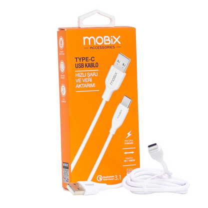 3.1A Usb şarj ve veri aktarım kablo 1 metre