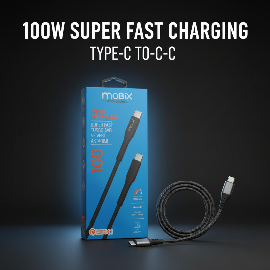 100W fast charging and data transfer cable 1 meter