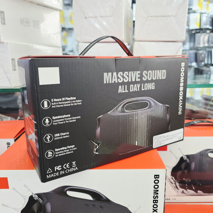 Boomsbox 4 mini hoparlör mikrofonlu 2000mah powerbank özellikli 10 metre menzilli 5 saat müzik süreli