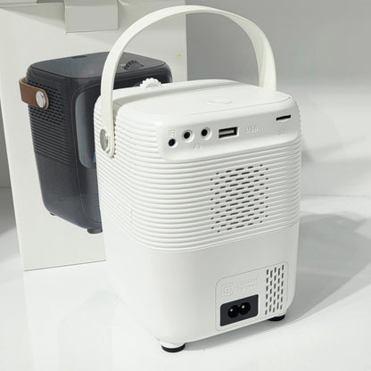 Masa üstü şarjlı projeksiyon Led wifi 5G hd, Usb ve sd kart destekli, kulaklık girişli